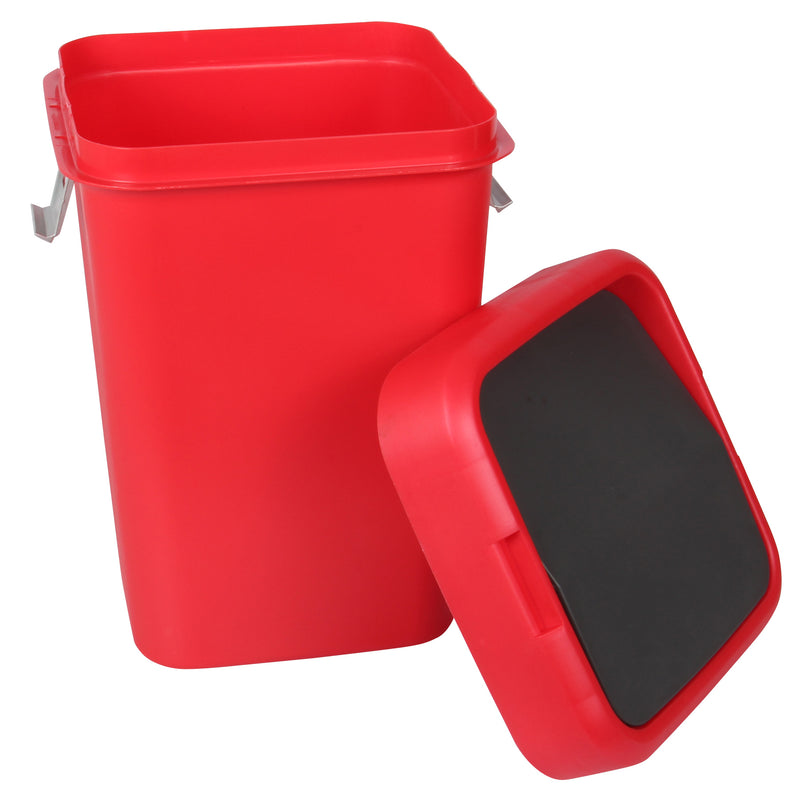 18 Litre Plastic Swing Top Bin. In and Outdoor Dustbin Waste Bin Container.