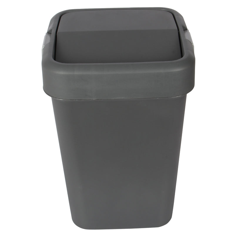 18 Litre Plastic Swing Top Bin. In and Outdoor Dustbin Waste Bin Container.