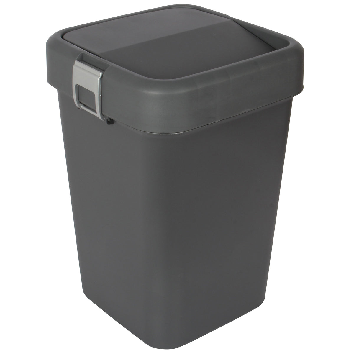 18 Litre Plastic Swing Top Bin. In and Outdoor Dustbin Waste Bin Conta ...