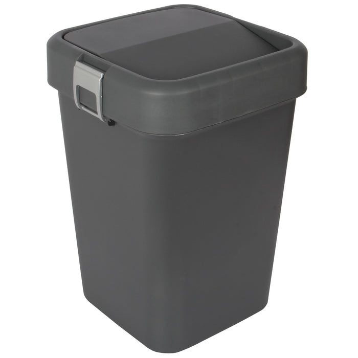 18 Litre Plastic Swing Top Bin. In and Outdoor Dustbin Waste Bin Container.