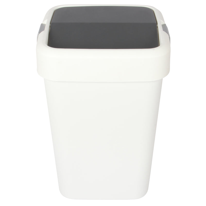 18 Litre Plastic Swing Top Bin. In and Outdoor Dustbin Waste Bin Container.