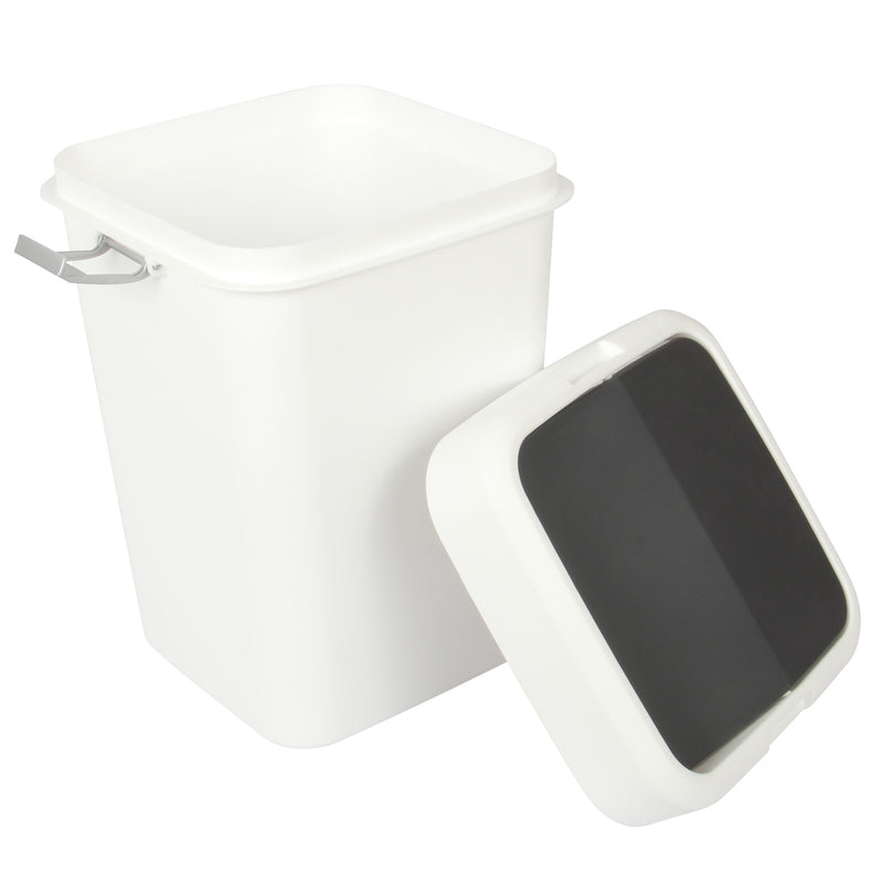 18 Litre Plastic Swing Top Bin. In and Outdoor Dustbin Waste Bin Container.