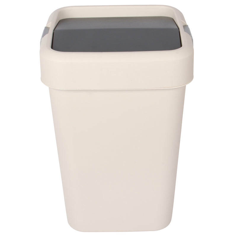18 Litre Plastic Swing Top Bin. In and Outdoor Dustbin Waste Bin Container.