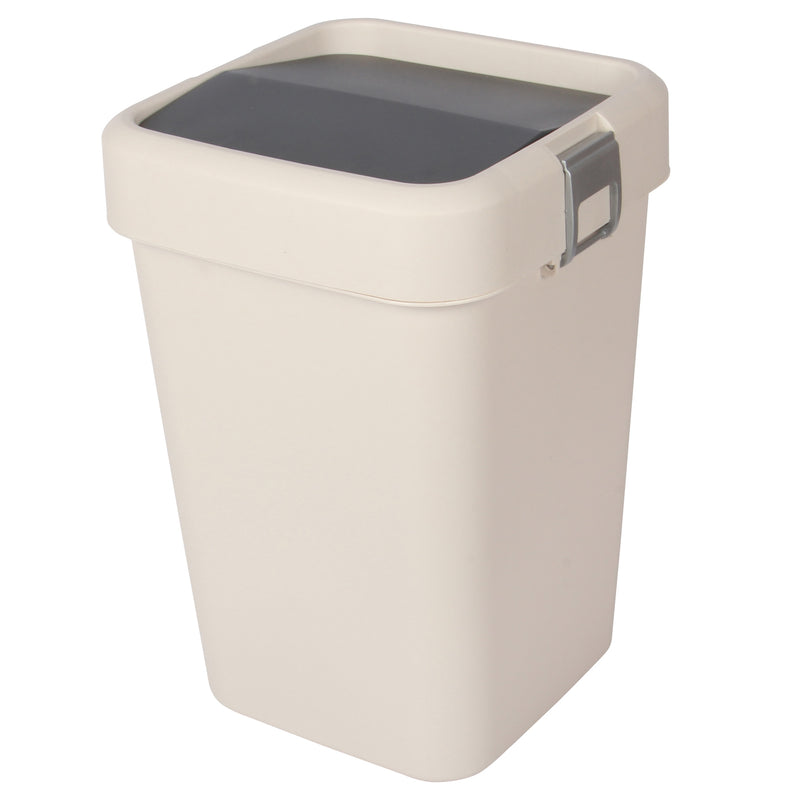 18 Litre Plastic Swing Top Bin. In and Outdoor Dustbin Waste Bin Container.