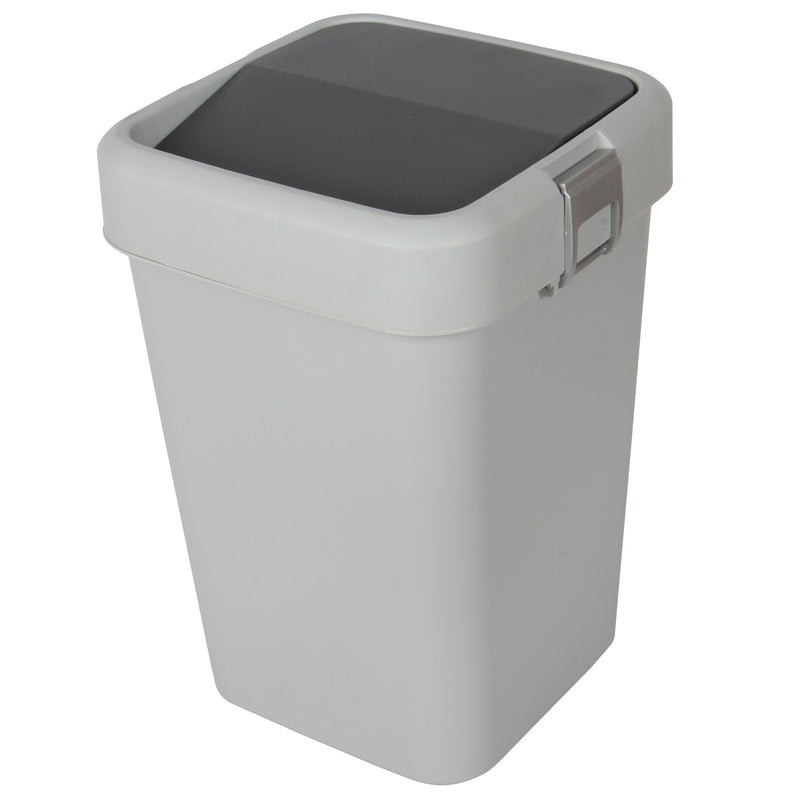18 Litre Plastic Swing Top Bin. In and Outdoor Dustbin Waste Bin Container.