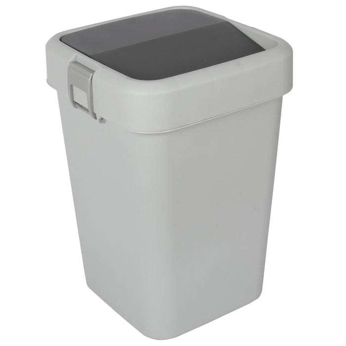 18 Litre Plastic Swing Top Bin. In and Outdoor Dustbin Waste Bin Container.