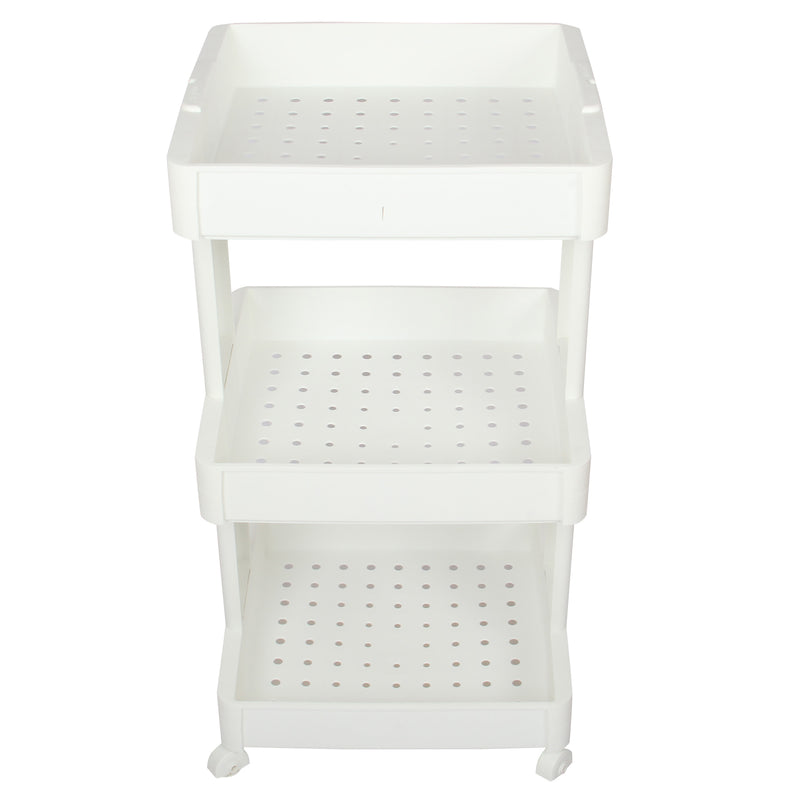 3 Tier Wheels Trolley Storage Rack. Organizer Shelves For Kitchen Bathroom.