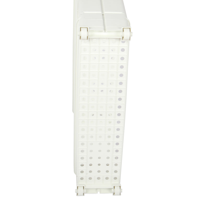 2 Tier Slide out Slim Storage Tower White