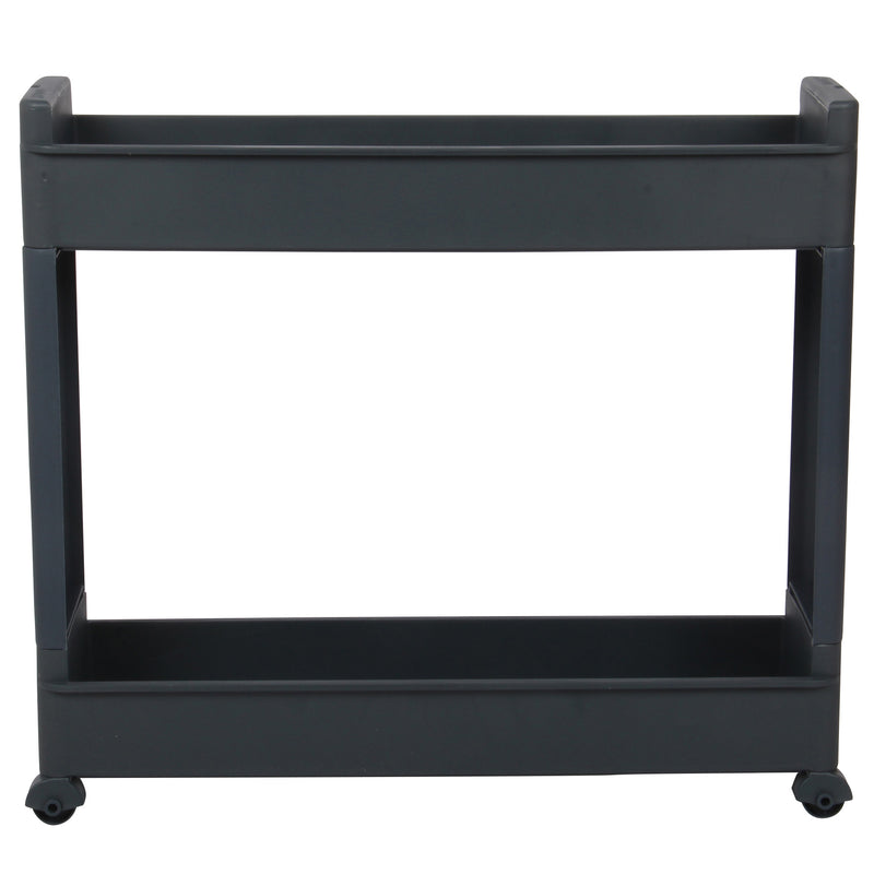 2 Tier Slide out Slim Storage Tower Antrasit