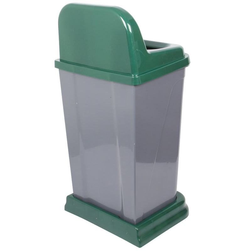 50 Litre Recycling Waste Bin with Green Top. Colour Coded Recycle Bin for Glass.