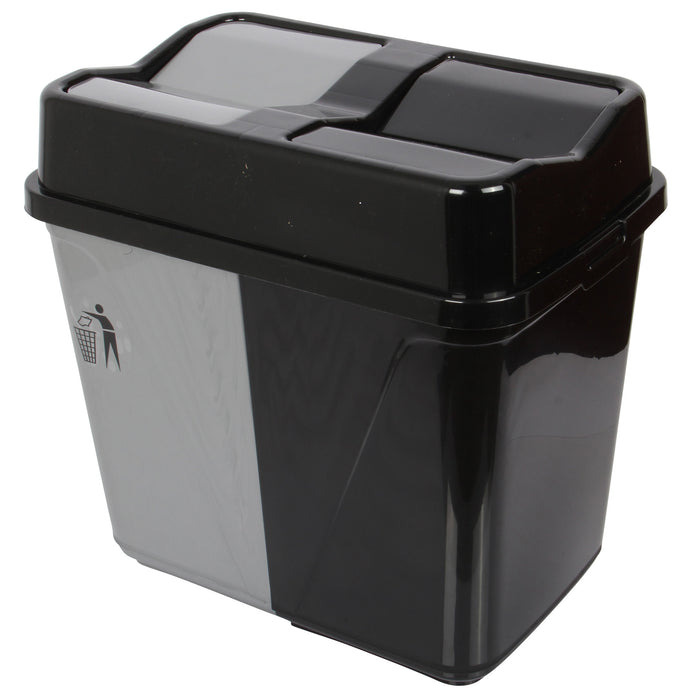 Double Rubbish Waste Separation Bin Recycling. Dual Compartment 40 L (2 x 20 L)