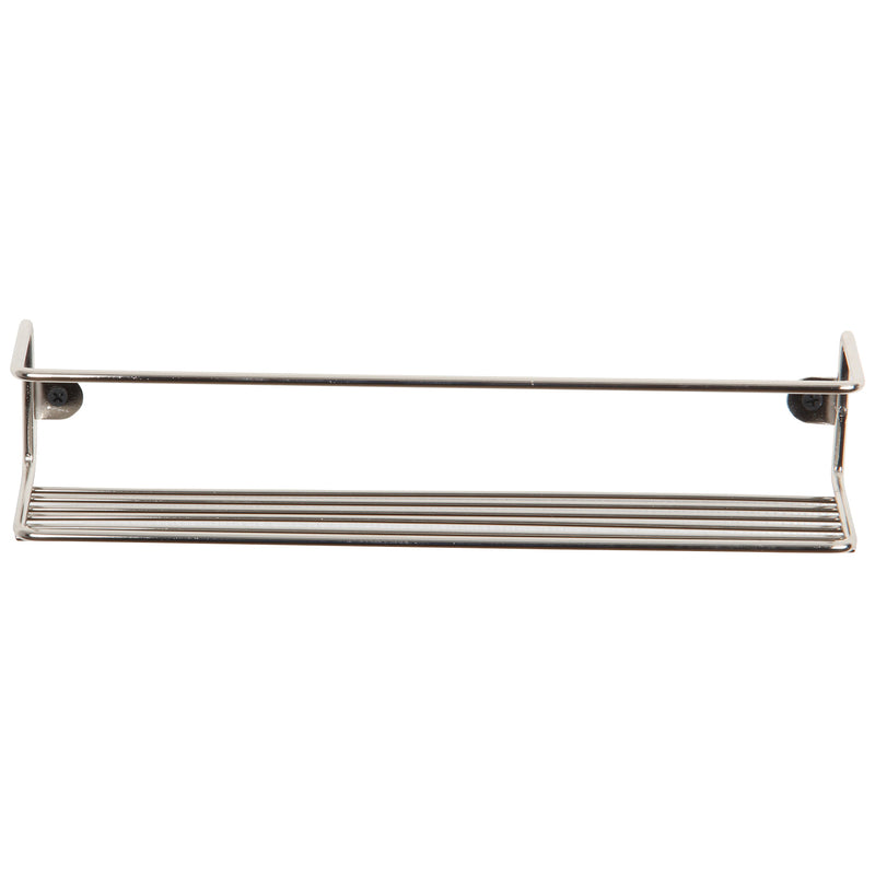 Kitchen Wall Mounted Jar Holder. Bathroom Makeup Storage Organizer. (Single) (Chrome) (33 cm)