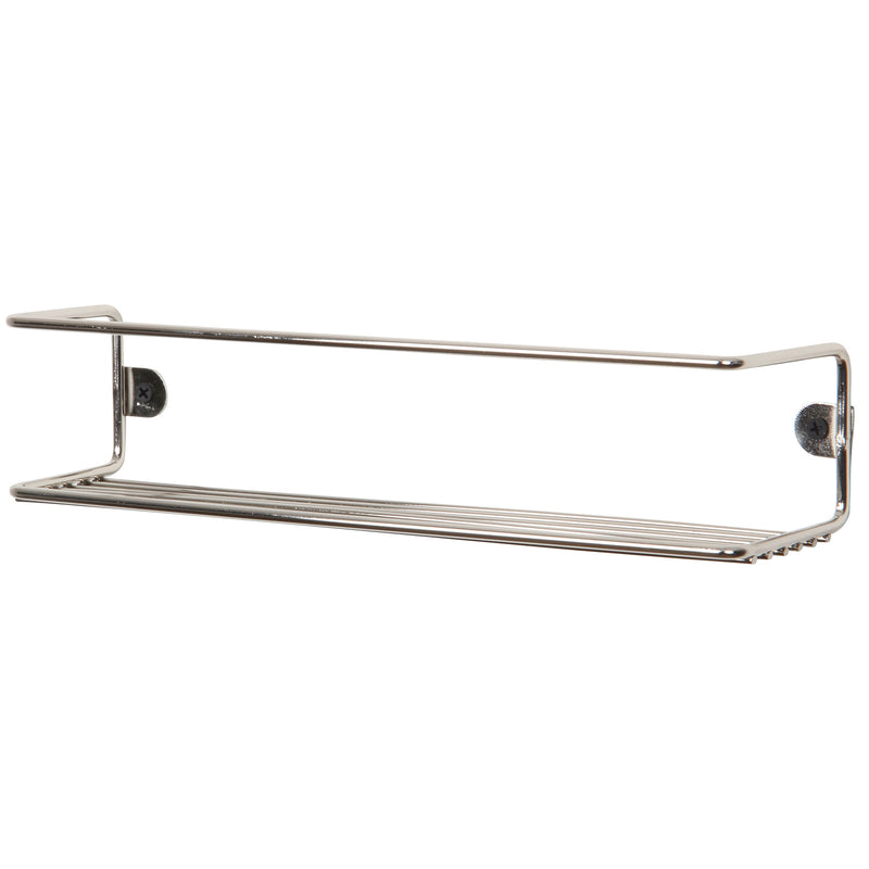 Kitchen Wall Mounted Jar Holder. Bathroom Makeup Storage Organizer. (Single) (Chrome) (33 cm)