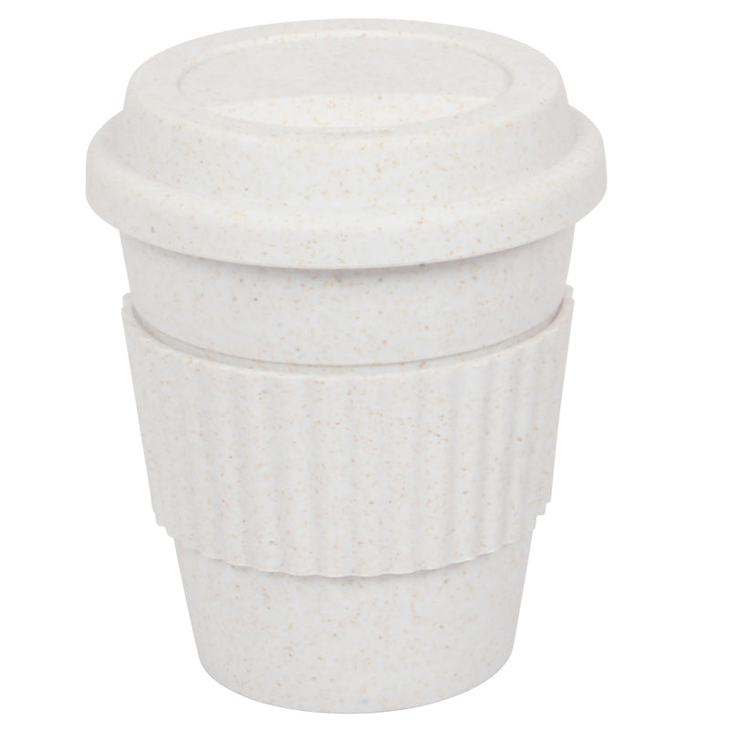 Lunch Box with Cutlery. Coffee Hot Drink Cup. Reusable Lunch Box Set. (White)