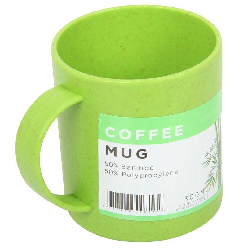 Lunch Box Set. Bamboo Reusable Lunch Box with Mug. (Green)