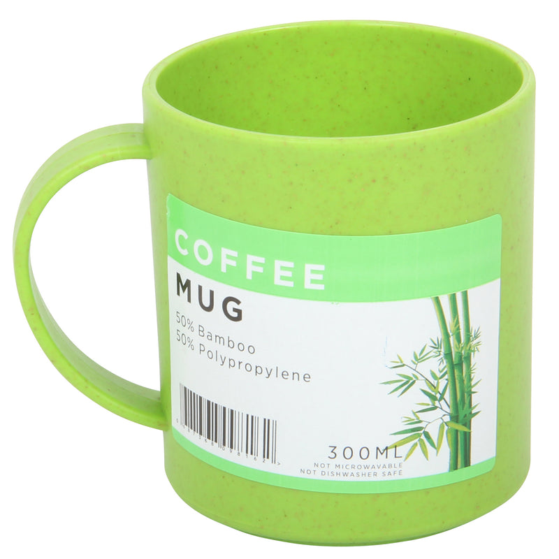 Lunch Box Set. Bamboo Reusable Lunch Box with Mug. (Green)