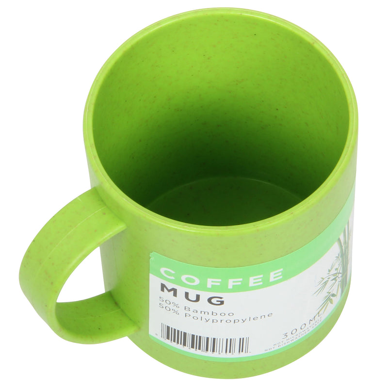 Lunch Box Set. Bamboo Reusable Lunch Box with Mug. (Green)