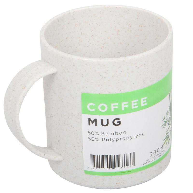 Lunch Box Set. Bamboo Reusable Lunch Box with Mug. (White)