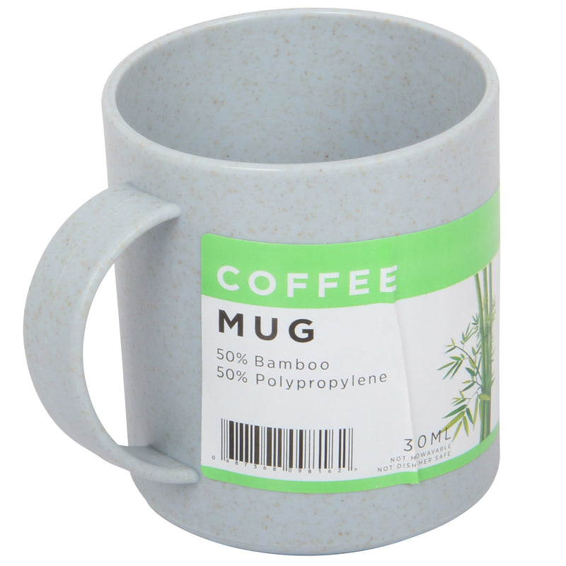 Lunch Box Set. Bamboo Reusable Lunch Box with Mug. (Grey)