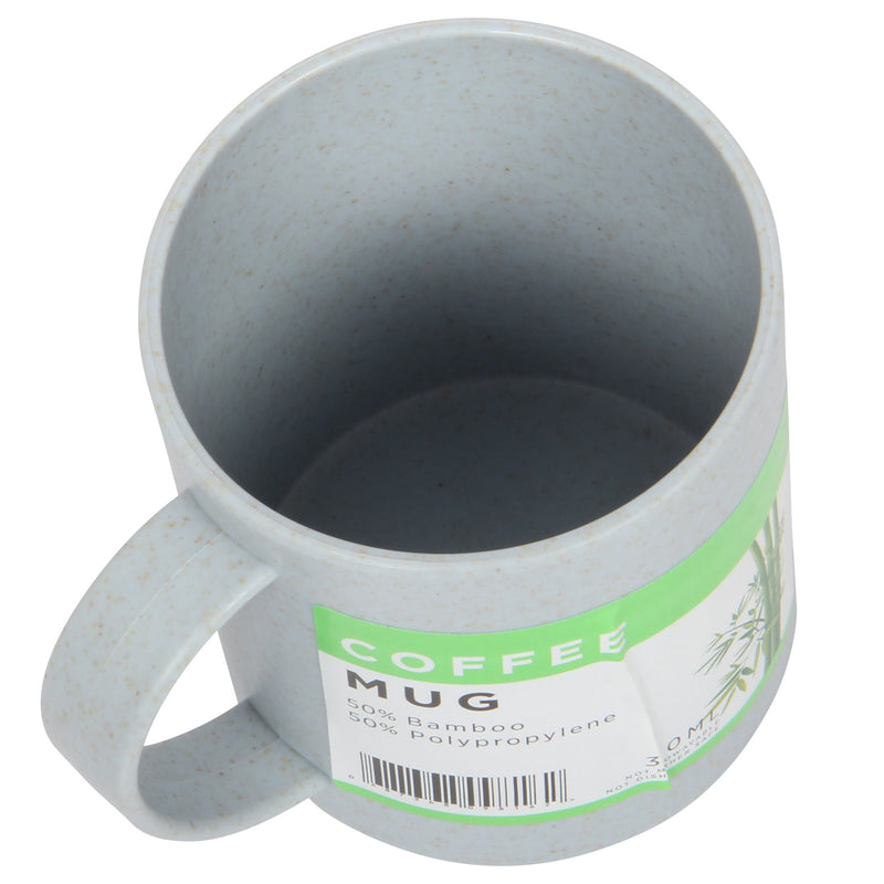 Lunch Box Set. Bamboo Reusable Lunch Box with Mug. (Grey)