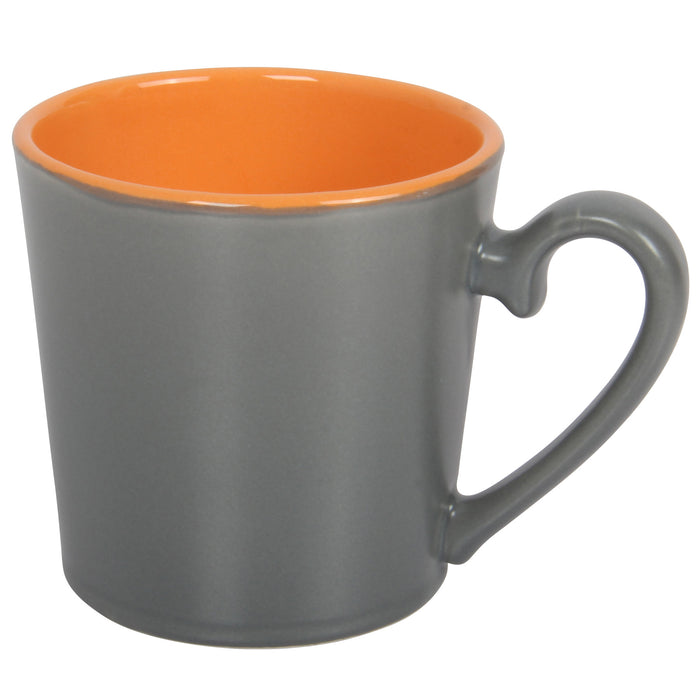 Stoneware Tea Coffee Cups. Multicoloured Tea Coffee Mugs. (Pack of 6) (300 cc/ml)