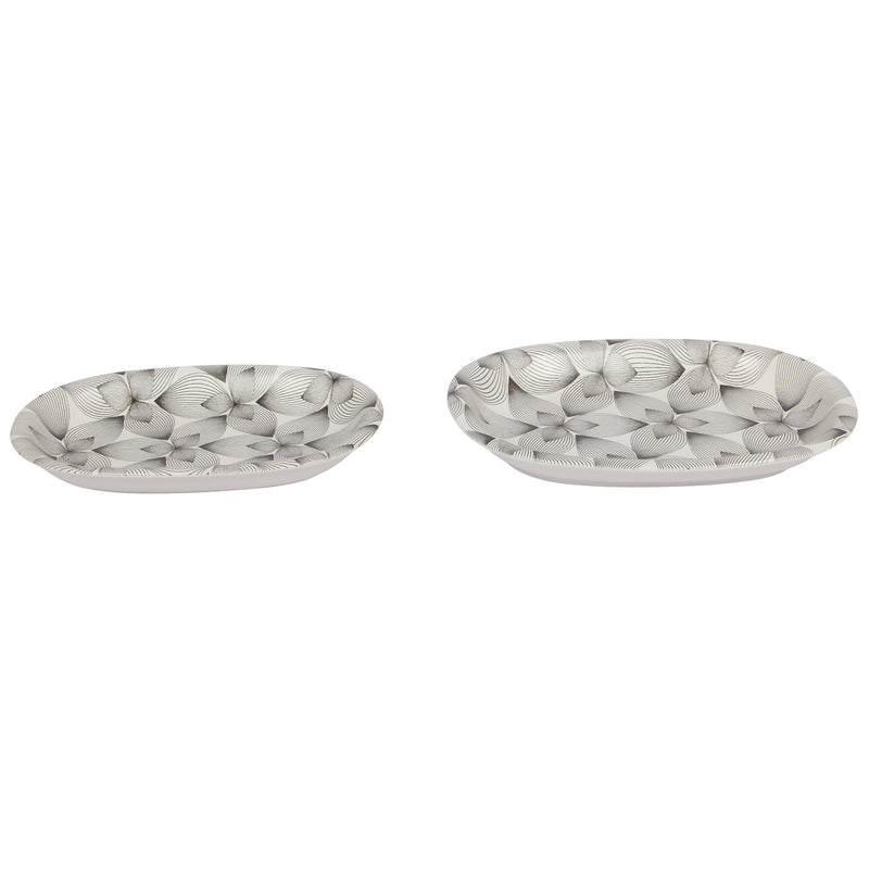 Ceramic Appetizer Platter. Serving Dishes. Salad Fruit Snack Plates. Decorative. (Set of 2)