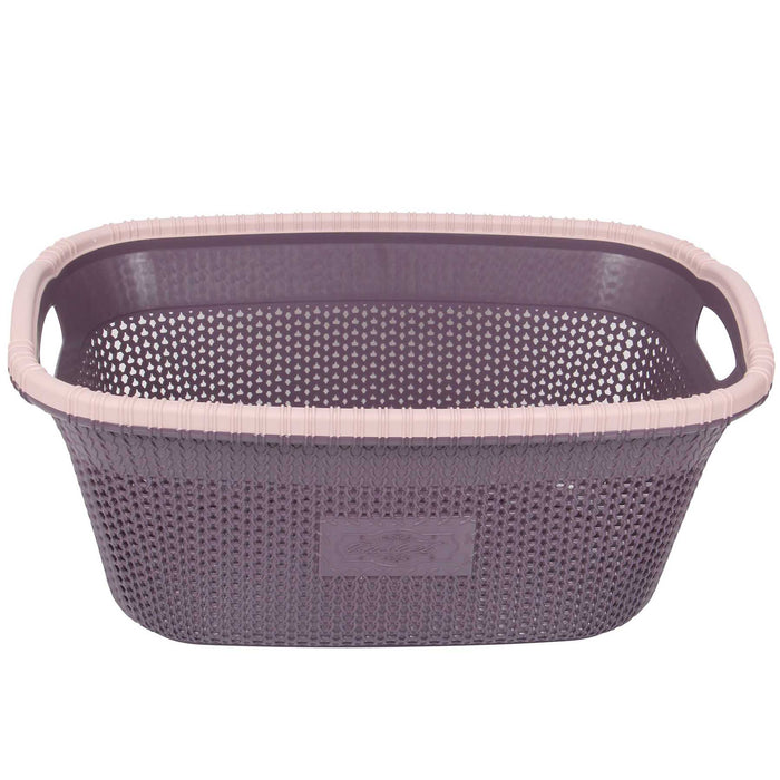 Rattan Style Rectangular Laundry Basket