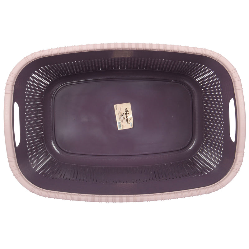 2x Rattan Style Rectangular Laundry Basket