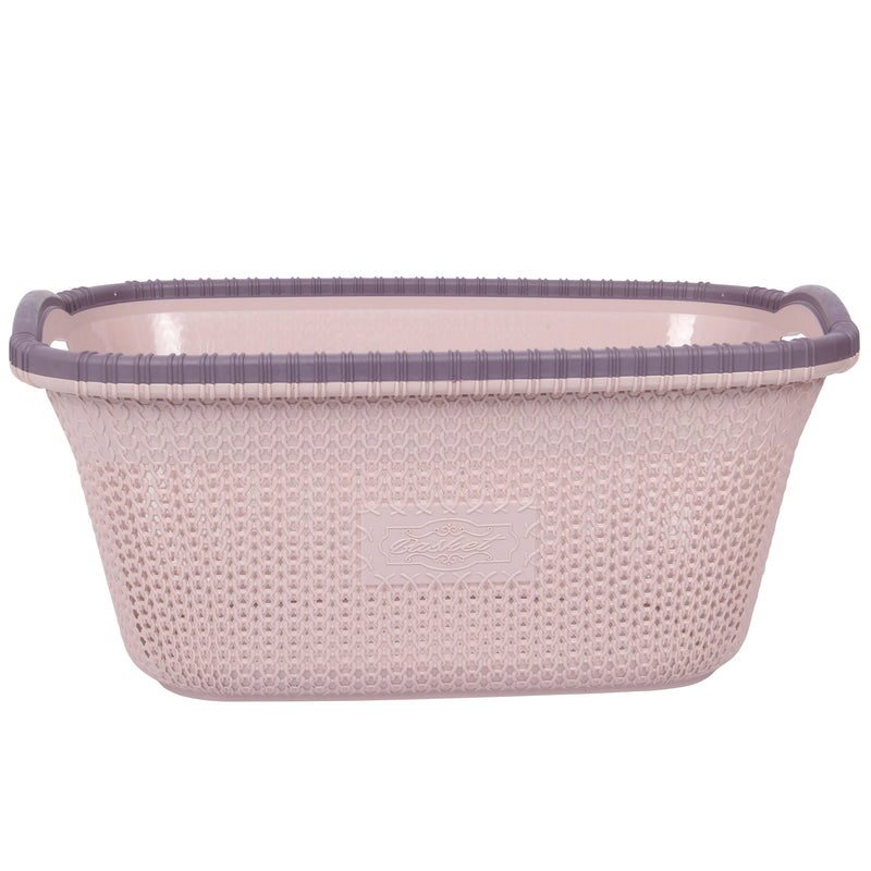 Rattan Style Rectangular Laundry Basket