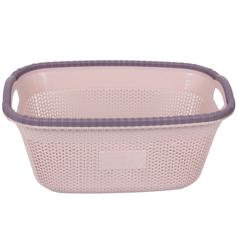 2x Rattan Style Rectangular Laundry Basket