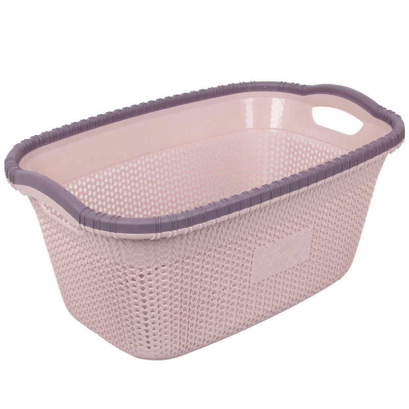 2x Rattan Style Rectangular Laundry Basket