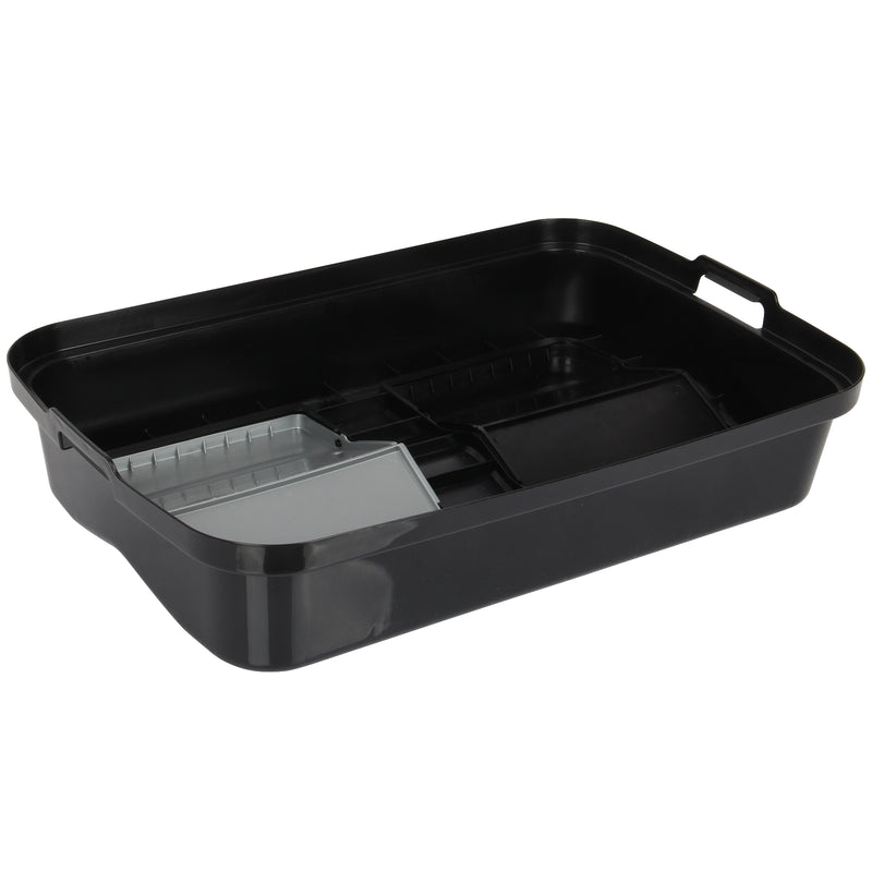 Double Rubbish Waste Bin Lid. Butterfly Replacement Lids. (Black & Grey)
