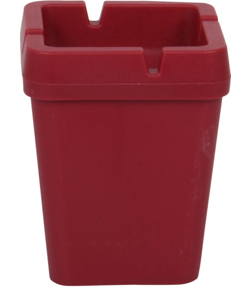 4x Square Butt Bucket Ashtray. Car Ash Smokeless. Self Extinguishing. (Red)