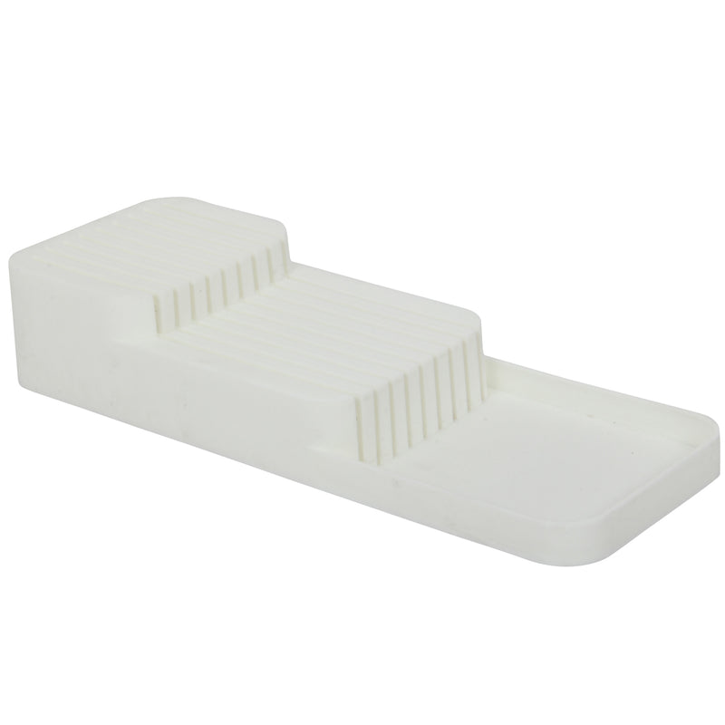 Knife Organiser. 2-Tier Horizontal Knife Block. Drawer Organizer. (White)