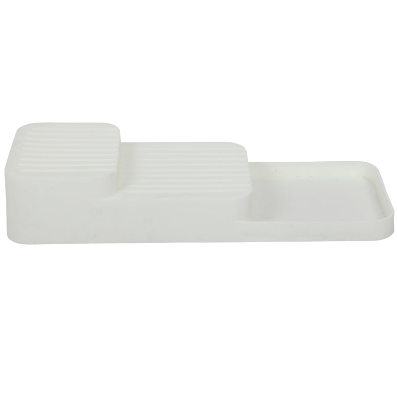 Knife Organiser. 2-Tier Horizontal Knife Block. Drawer Organizer. (White)