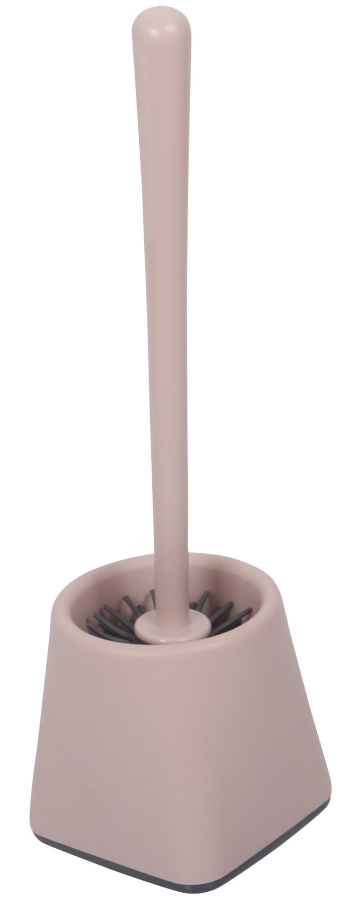 Silicone Toilet Brush. Toilet Brush with Holder. Square Toilet Brush. (Pink)