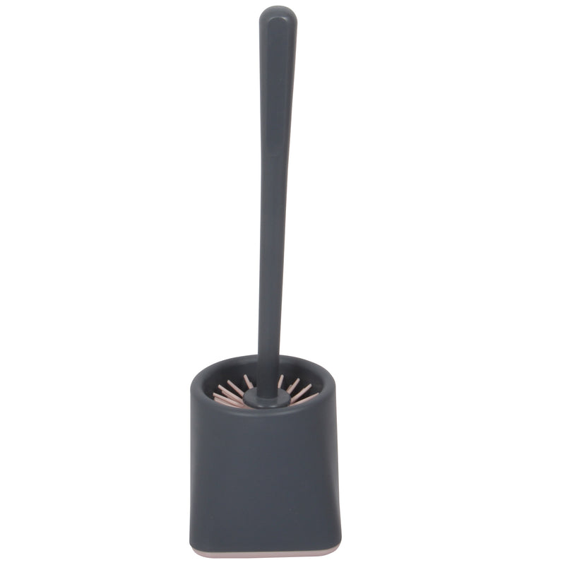 Silicone Toilet Brush. Toilet Brush with Holder. Square Toilet Brush. (Antrasit)