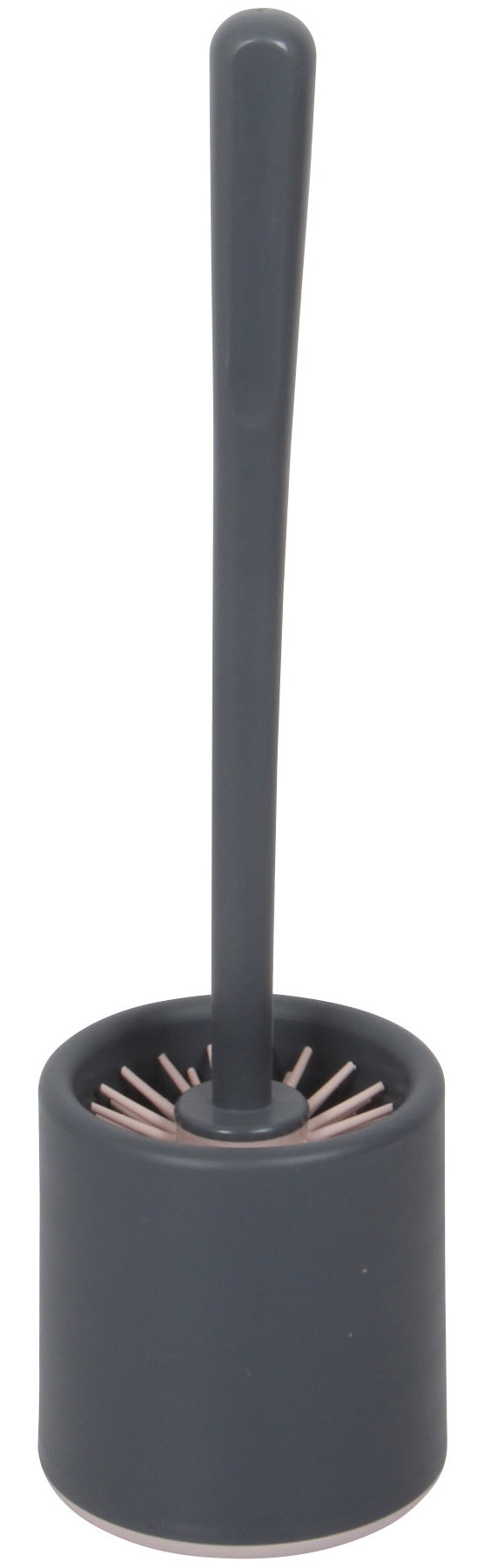 Silicone Toilet Brush. Toilet Brush with Holder. Round Toilet Brush. (Antrasit)