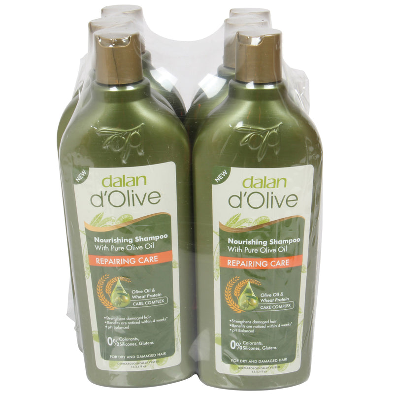 Olive Oil Repairing Care Shampoo. Nourishing Shampoo. (Pack of 6) (400ml)