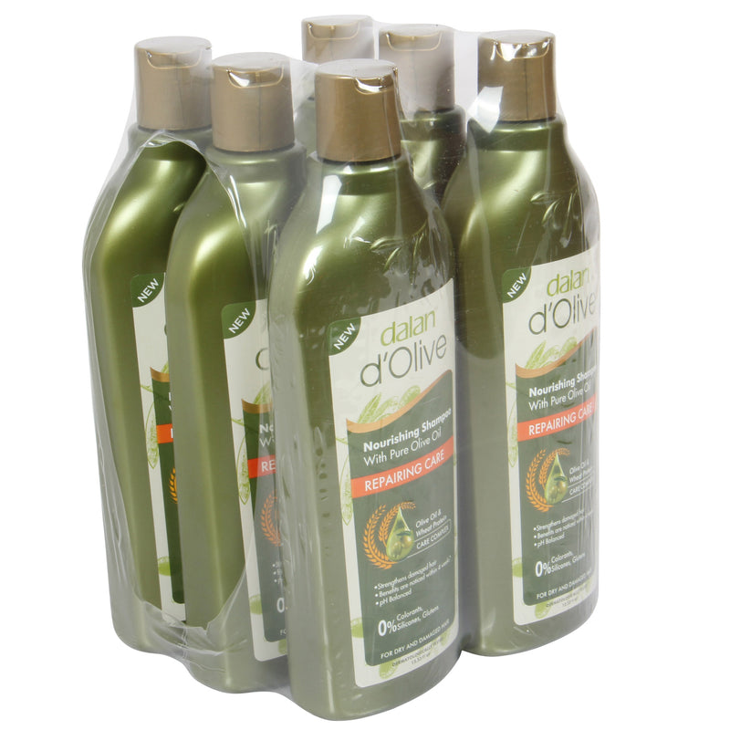 Olive Oil Repairing Care Shampoo. Nourishing Shampoo. (Pack of 6) (400ml)
