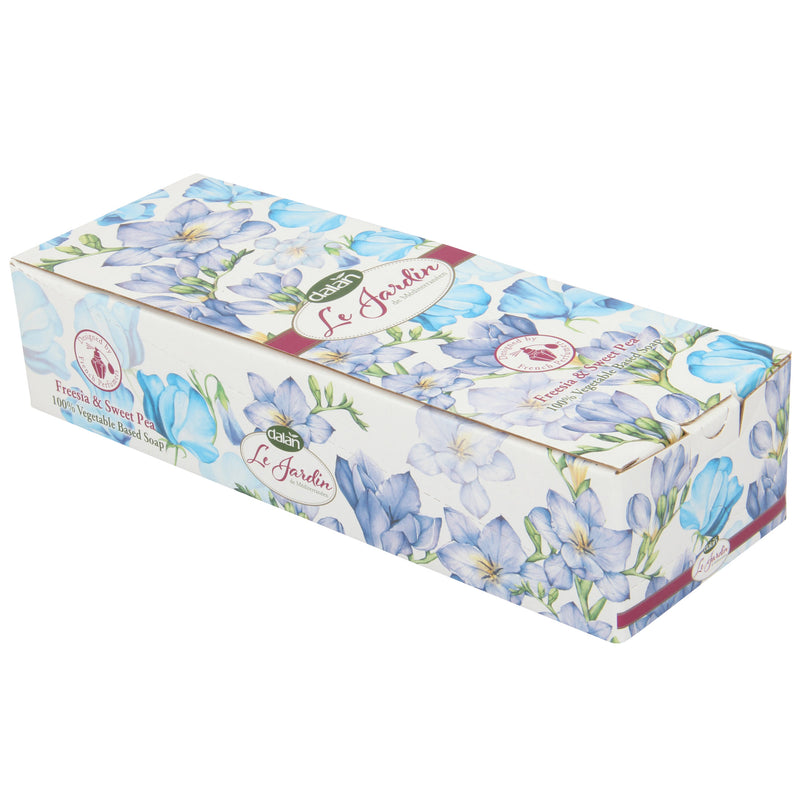 Natural Vegetable Soap Bar. (Pack of 8) Freesia & Sweet Pea Scented Soap. Gift Soap Set. (200g)