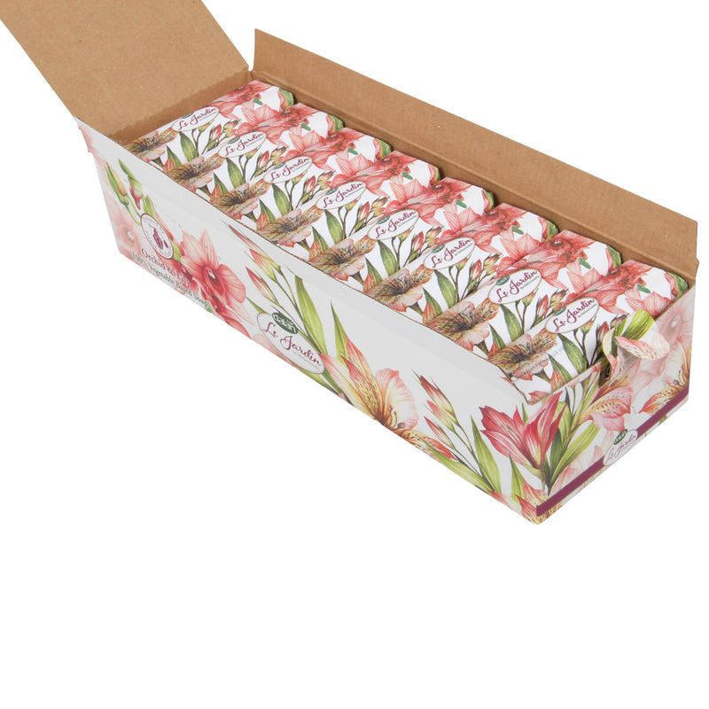 Orchid & Lily Vegetable Soap Bar - Exquisite Scented Soap (Pack of 8, 200g Each)