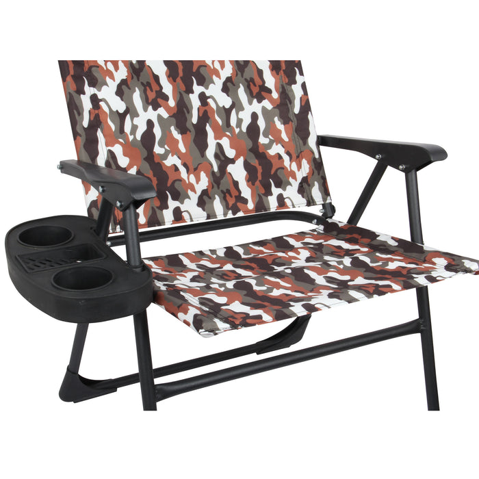 Camping Garden Chair. Folding Portable Lightweight Chair. (Brown)