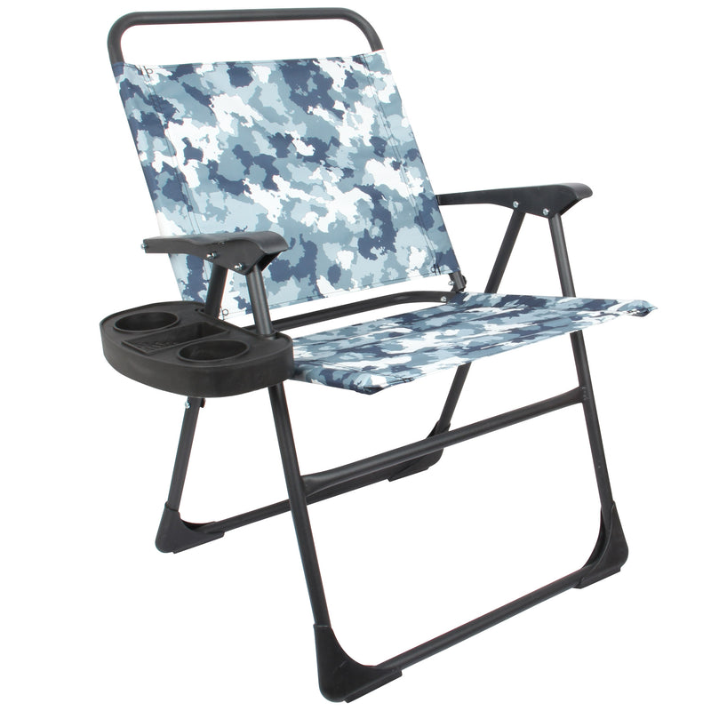Foldable Camping Chair. Portable Picnic Chair. Fishing Seat. Lightweight. (Blue)