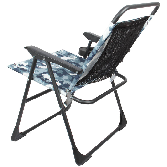 Foldable Camping Chair. Portable Picnic Chair. Fishing Seat. Lightweight. (Blue)