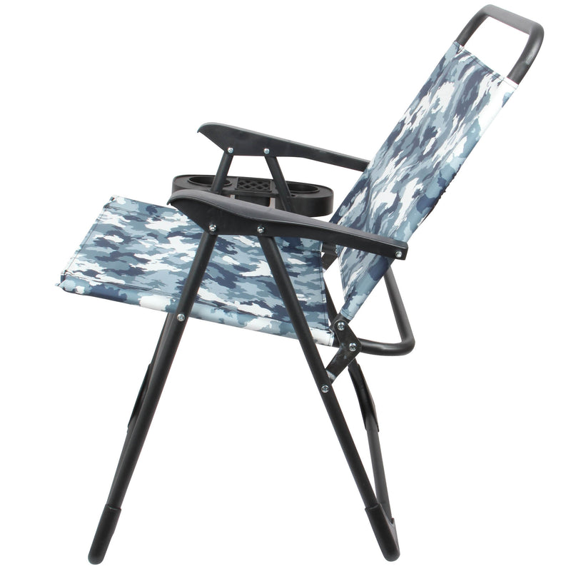 Foldable Camping Chair. Portable Picnic Chair. Fishing Seat. Lightweight. (Blue)