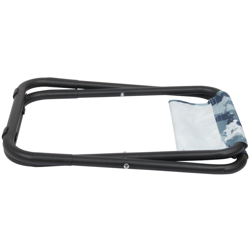 Blue Camouflage Folding Strong Camping Stool. Light-Weight Outdoor Fishing Seat.