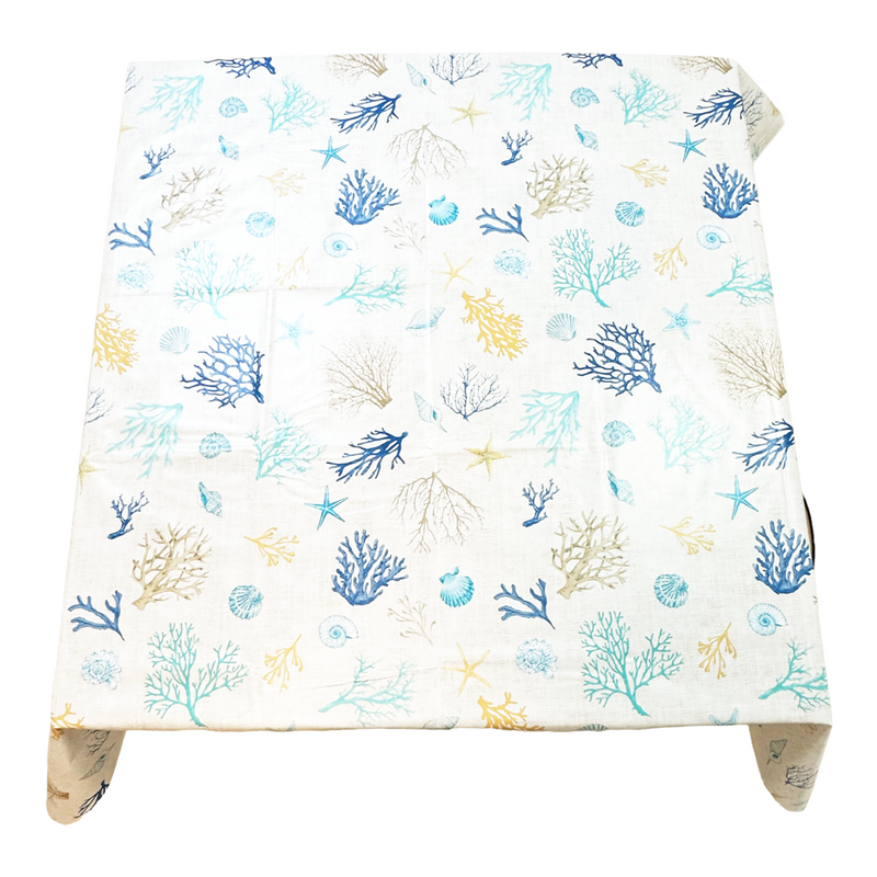 Square PVC Wipeable Waterproof Fibre Tablecloth (140x140 cm)