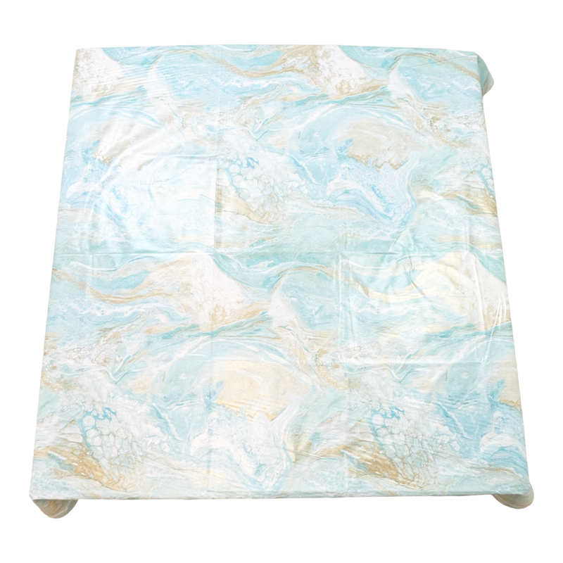 Square PVC Wipeable Waterproof Fibre Tablecloth (140x140 cm)