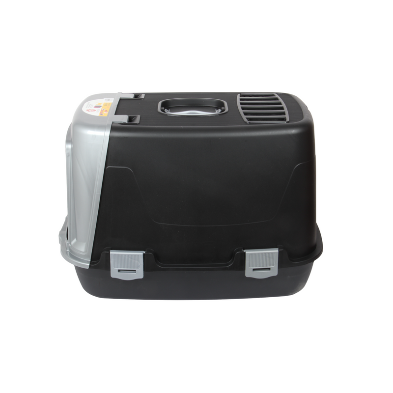 Pet Hooded Litter Tray Box with Scoop. Carbon Filter Litter Box.